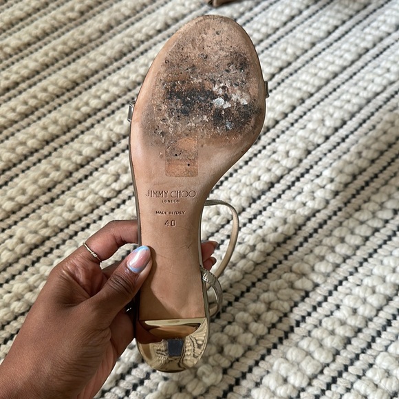 Jimmy Choo 85mm ankle strap Heels (size 40) - Picture 4 of 8